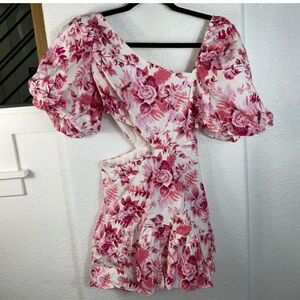 Hello Molly Pink Puff Sleeve Sundress